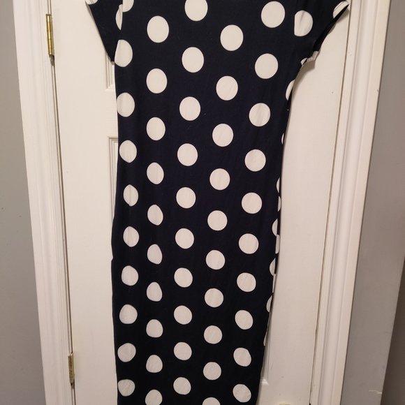 Magazine polka dot small size black and white dress - Picture 6 of 7
